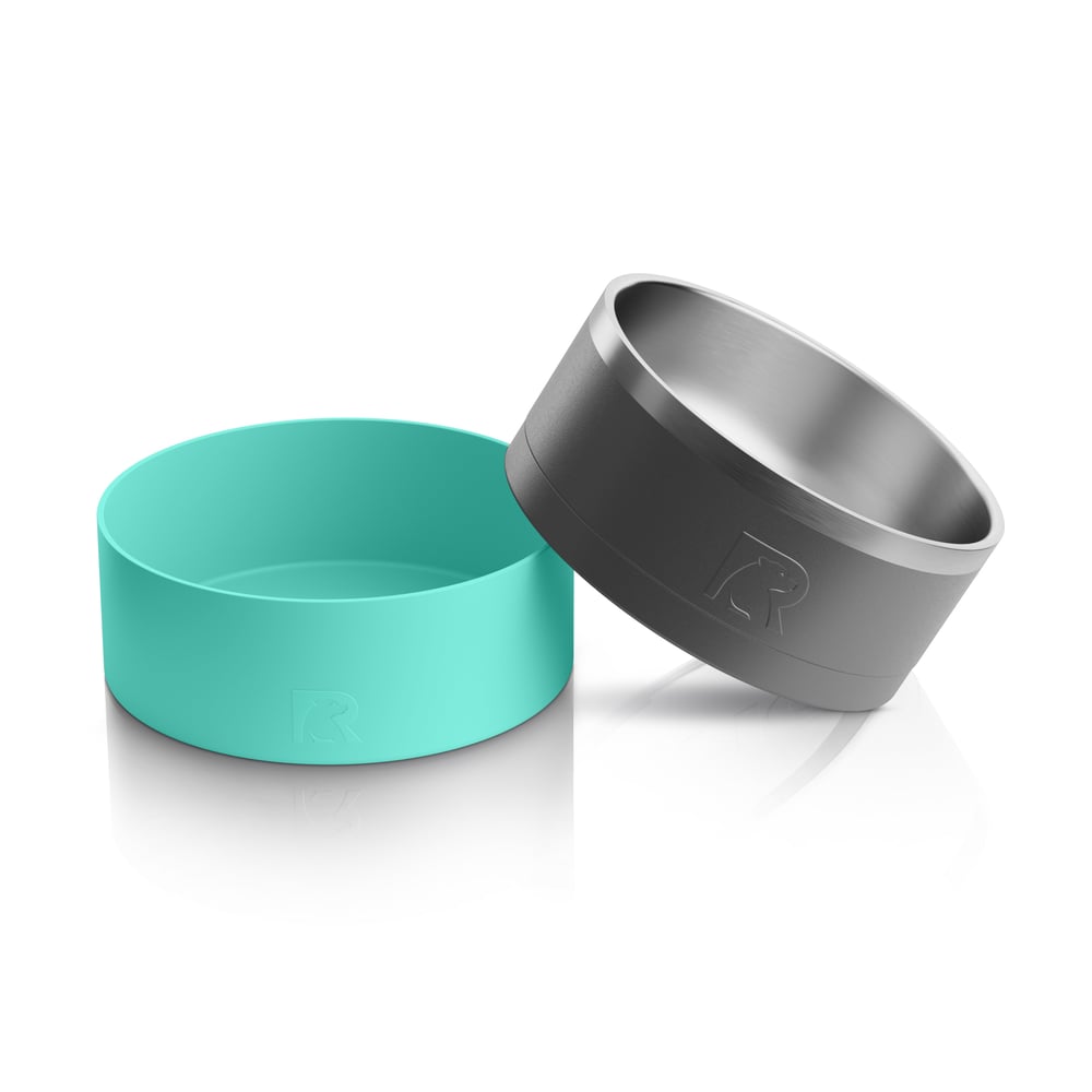 3-In-1 Dog Bowl Graphite & Sea Glass - Image 8