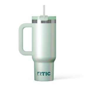Road Trip Tumbler Fresh Mint Glitter