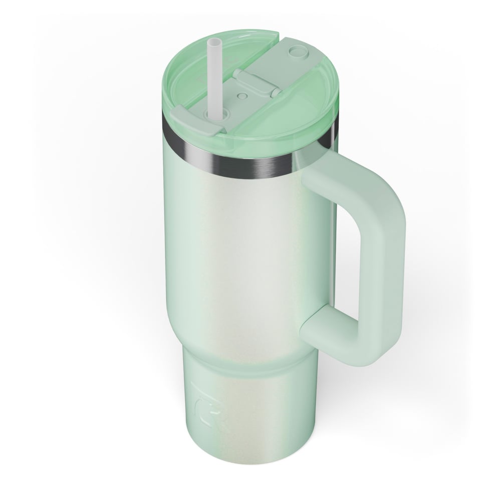 Road Trip Tumbler Fresh Mint Glitter - Image 4