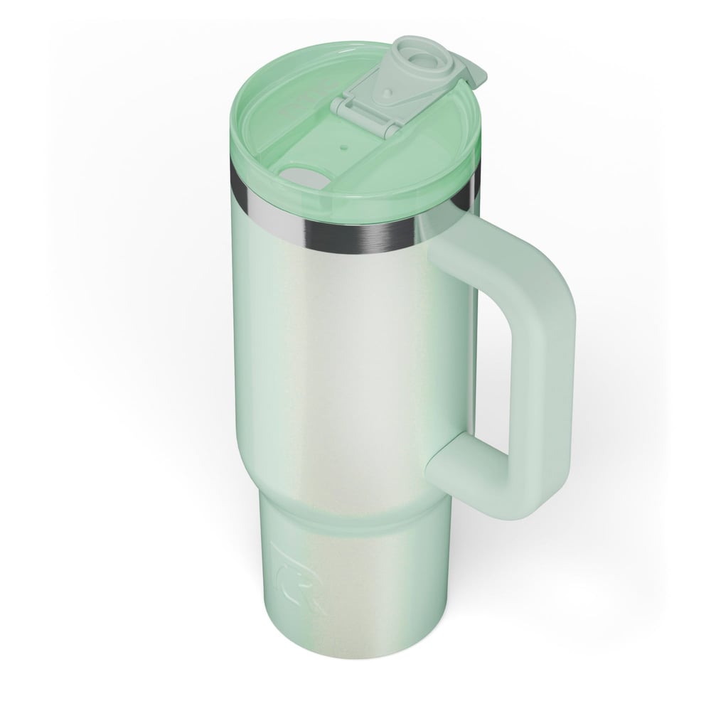 Road Trip Tumbler Fresh Mint Glitter - Image 5