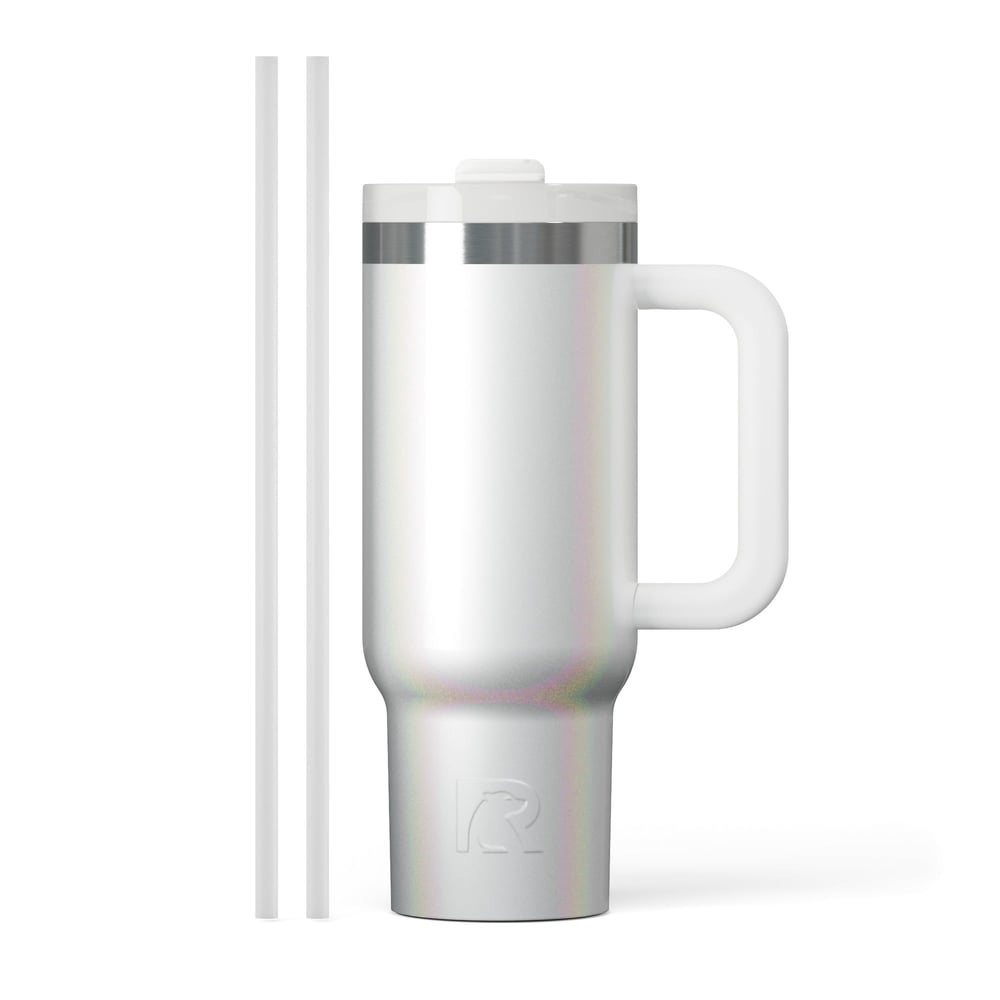 Road Trip Tumbler White Glitter - Image 2
