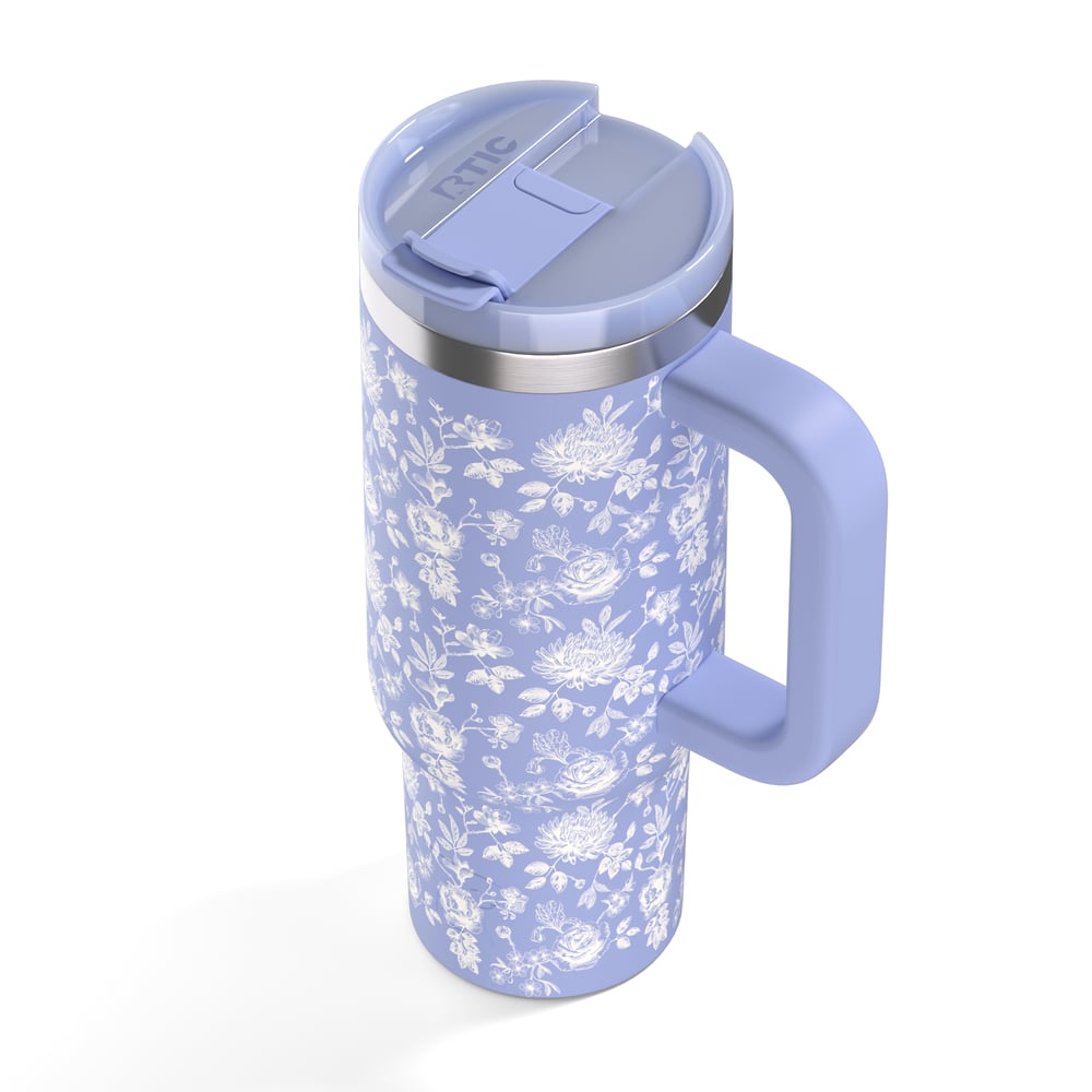 Road Trip Tumbler Periwinkle Bouquet - Image 7
