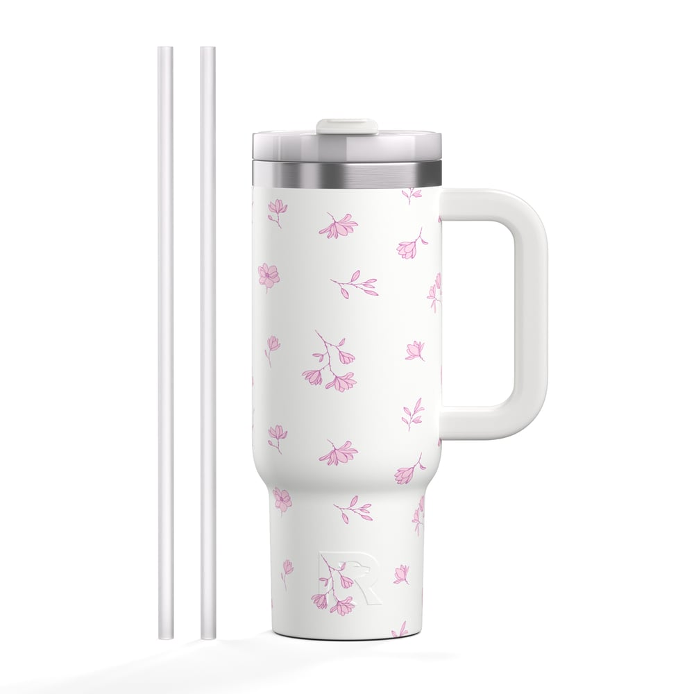Road Trip Tumbler Pink Magnolias - Image 3