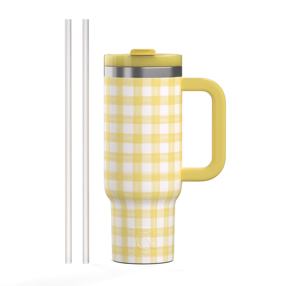 Road Trip Tumbler Sunlight Gingham - Image 3