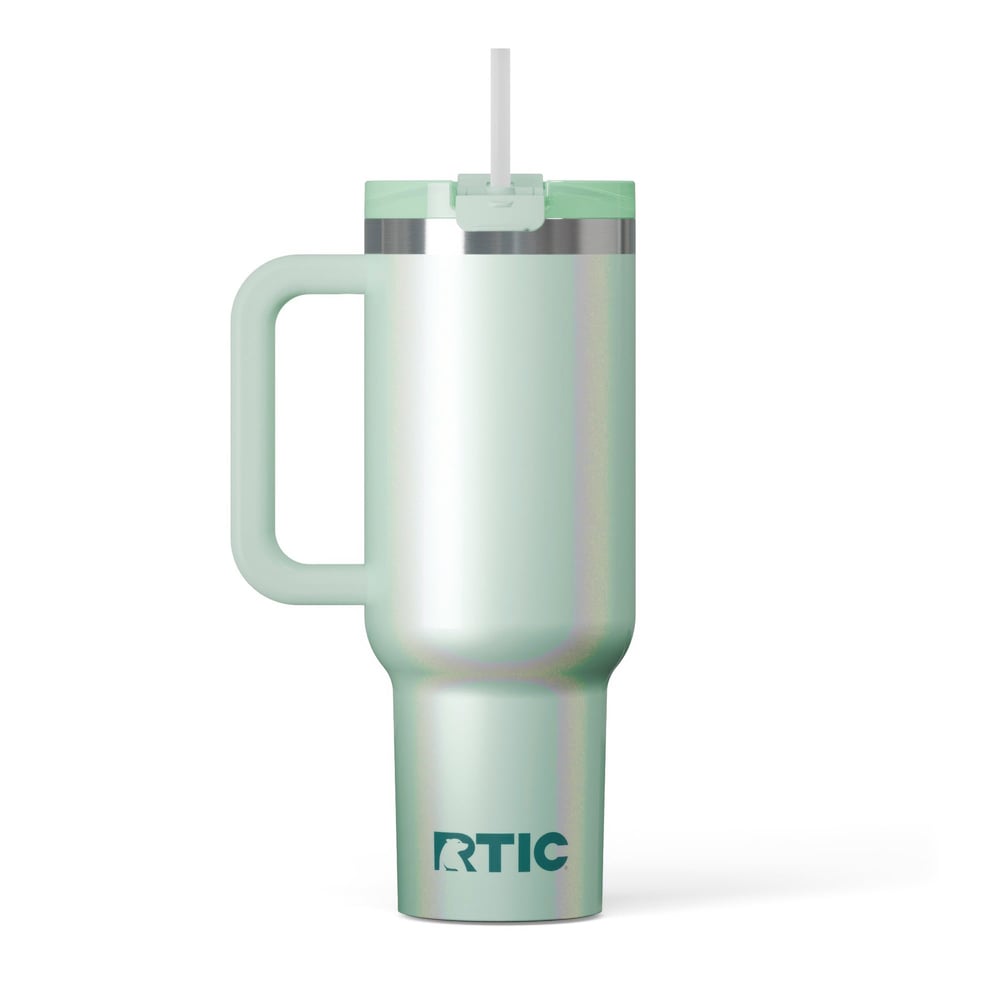 Road Trip Tumbler Fresh Mint Glitter