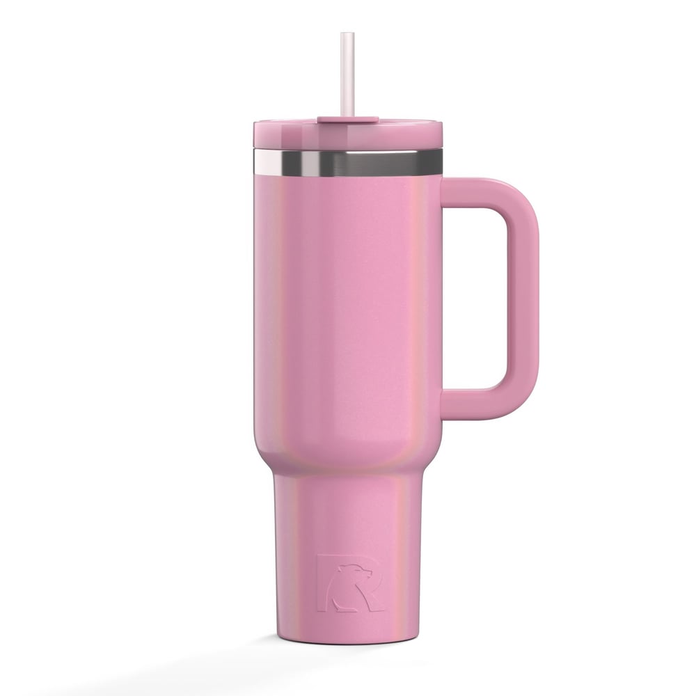 Road Trip Tumbler Dusty Rose Glitter - Image 2