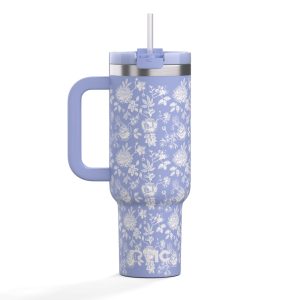 Road Trip Tumbler Periwinkle Bouquet