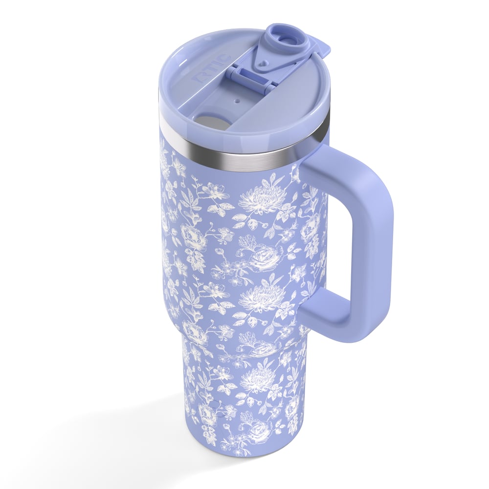 Road Trip Tumbler Periwinkle Bouquet - Image 6