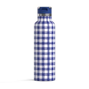 Journey Bottle Cobalt Gingham