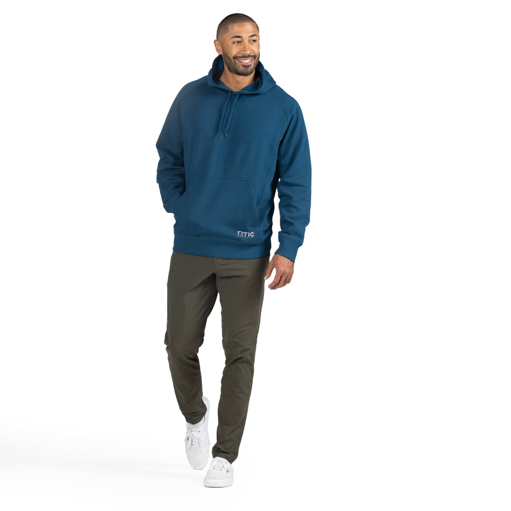 Water-Repellent Pullover Hoodie – Relaxed Fit Dark Navy - Image 2
