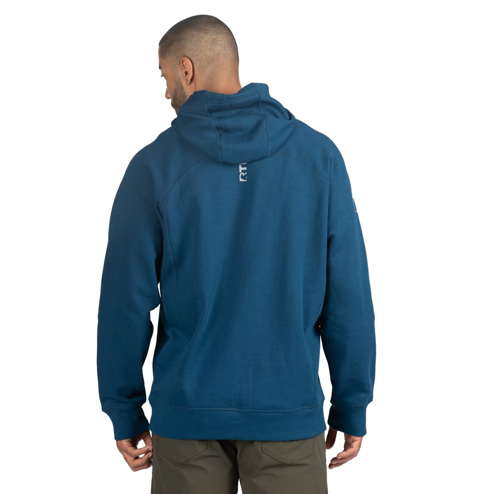 Water-Repellent Pullover Hoodie – Relaxed Fit Dark Navy - Image 5