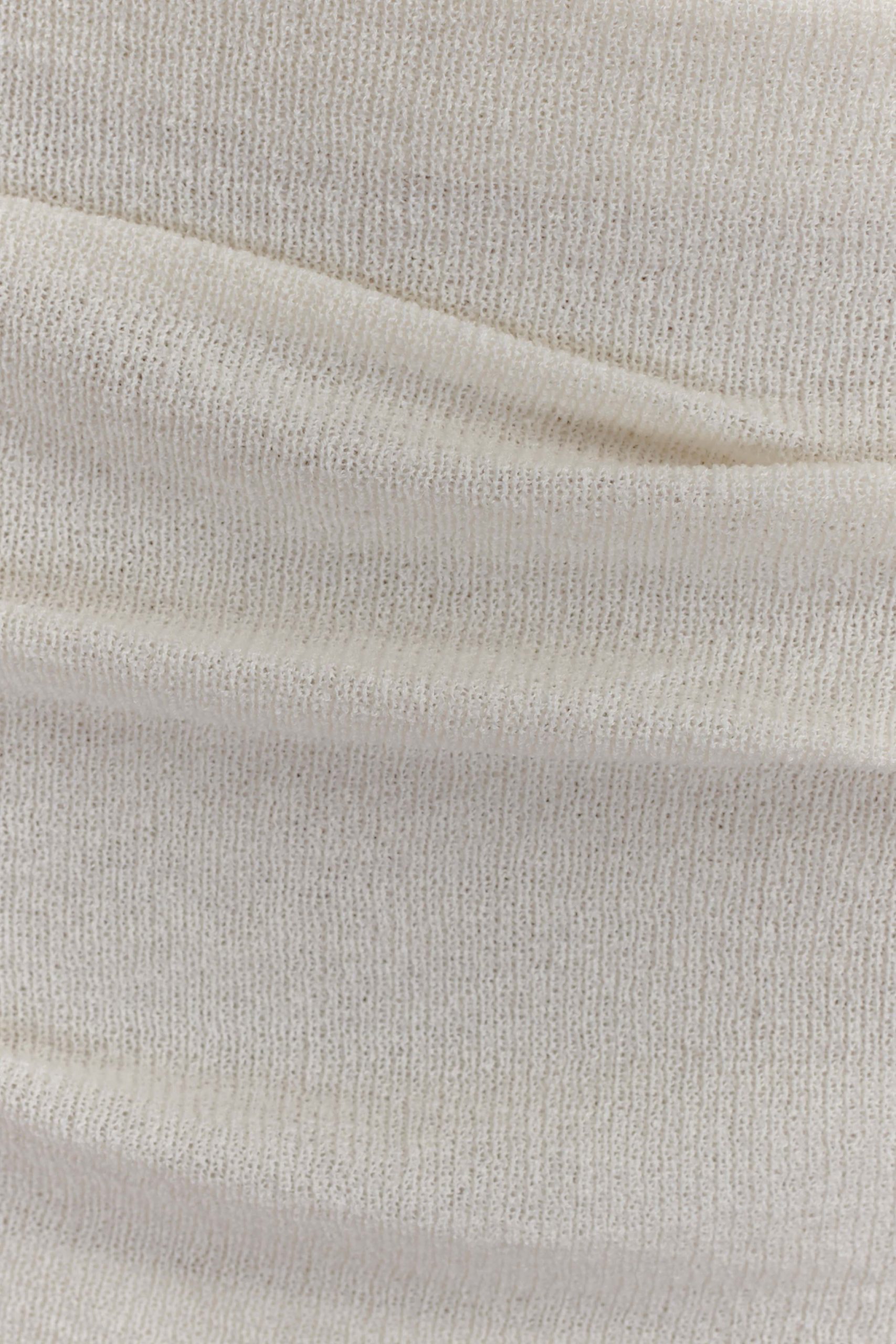 Elora Strapless Knit Maxi Dress - Ivory - Image 6