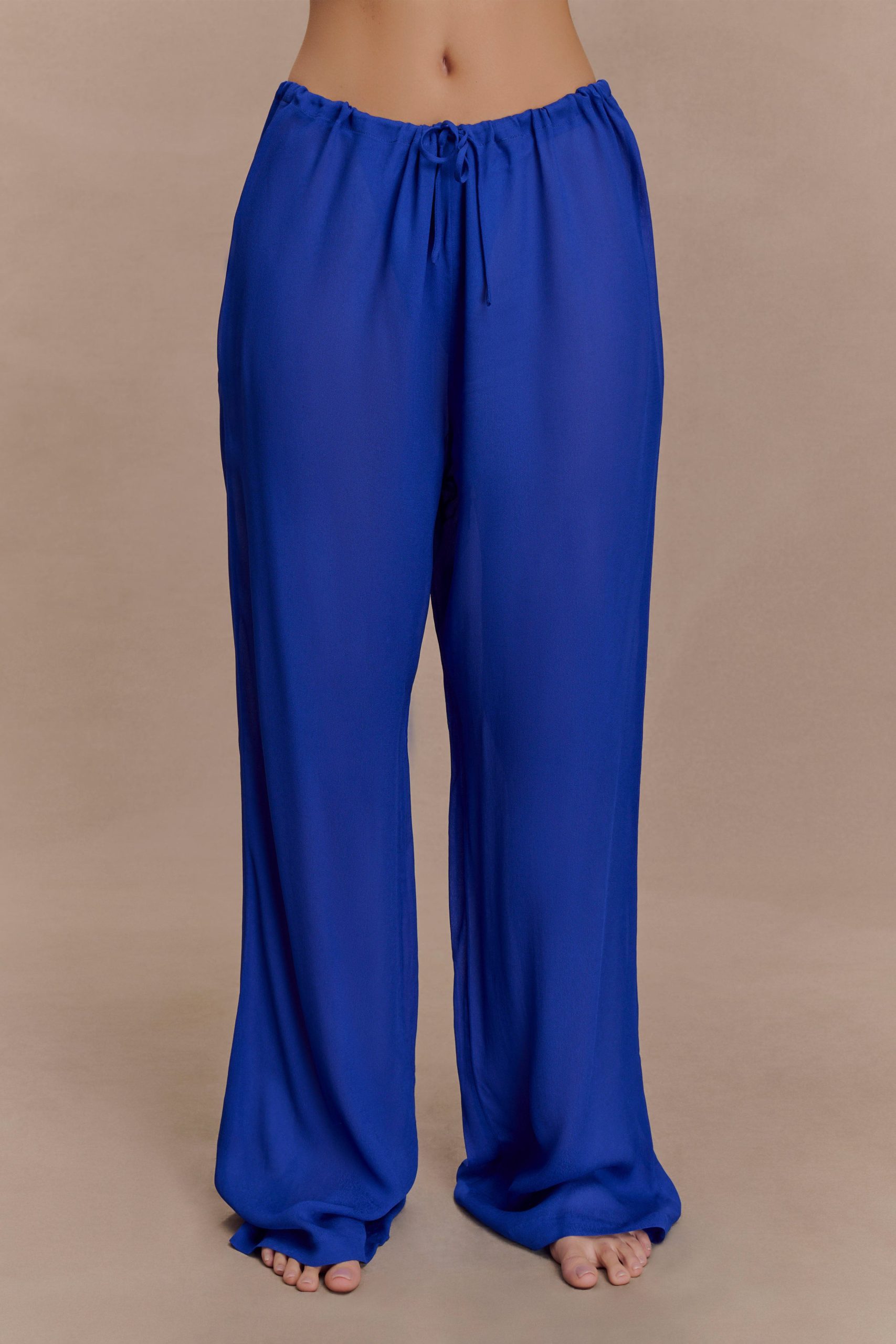 Tonya Sheer Straight Leg Pant - Cobalt Blue - Image 5